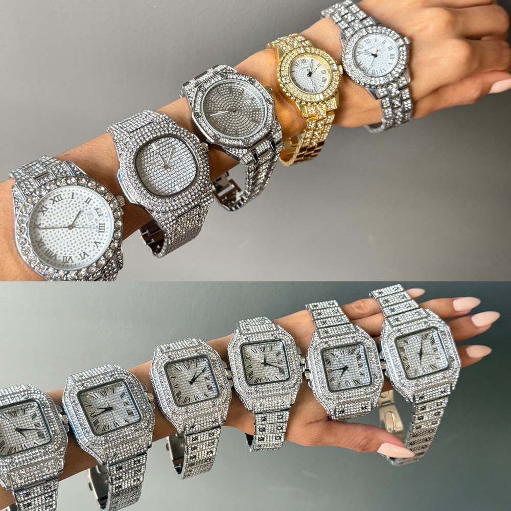 Lot of 11 Rhinestone Watches – Brand New